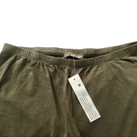 LA Made Basic Cropped Cotton Blend Legging NWT - Picture 5 of 5